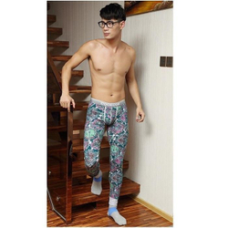 Мужские кальсоны с узором бежевые Cockon MAN pants Begie 23716
