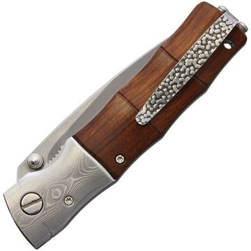 Складной нож Mcusta Shinra Bamboo MC-0145R c клинком из стали VG-10 San Mai (Laminated Stainlesss Damascus) рукоять дерево