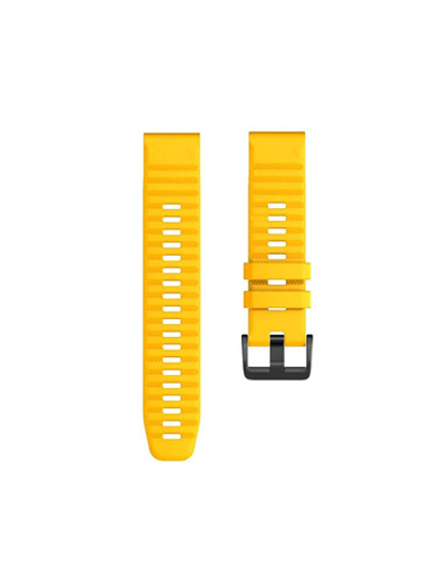 Ремешок силиконовый 22 мм. Premium для Fenix 7/6/5/5 plus, Quatix 5, MARQ, Forerunner 935 / 945, instinct, instinct 2 быстросъемный ( стиль Garmin Fenix 6 QuickFit) Янтарный