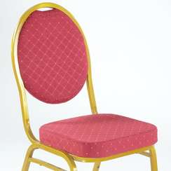 Стул Barneo S-7 банкетный каркас золото, красная ткань