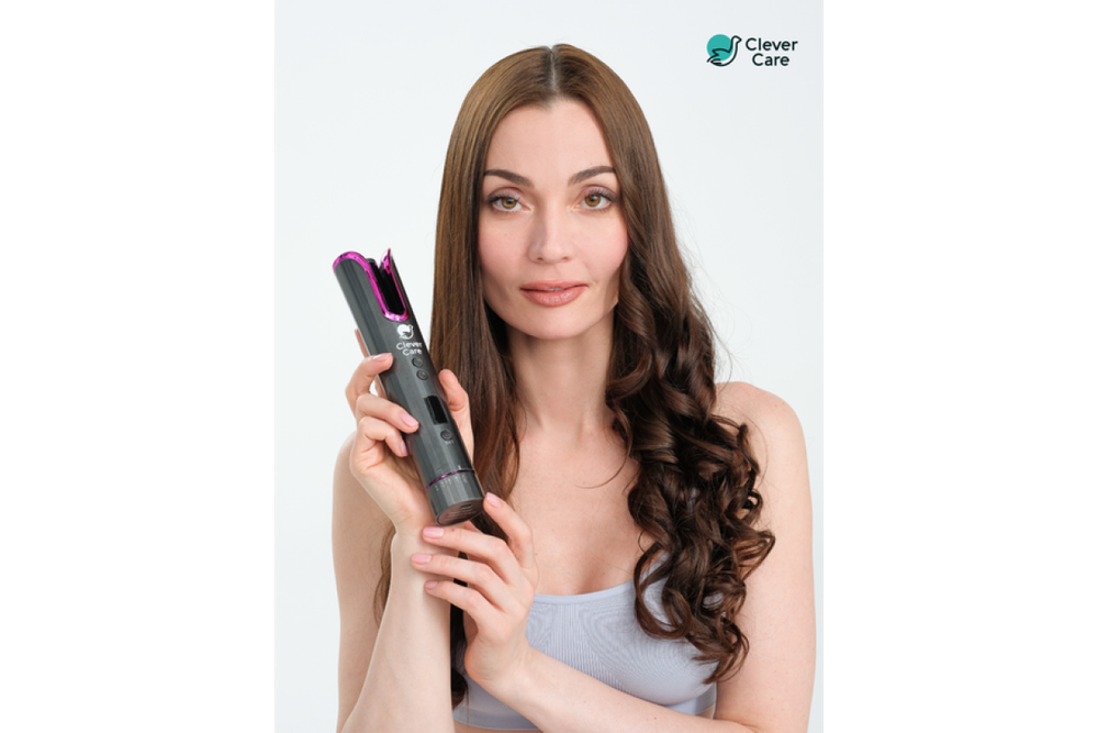 Мультистайлер CleverCare для завивки волос, портативный,автоматический, серый