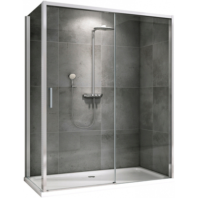 Душевой уголок Abber Komfort 160x90 AG93160-S92 профиль Хром стекло прозрачное