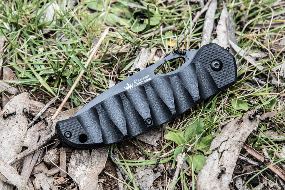 Складной нож Hero 440C Black Titanium