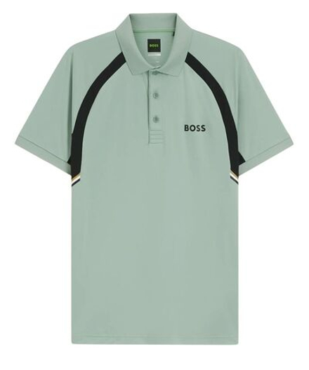 Теннисное поло BOSS TOC Spin CB - open green