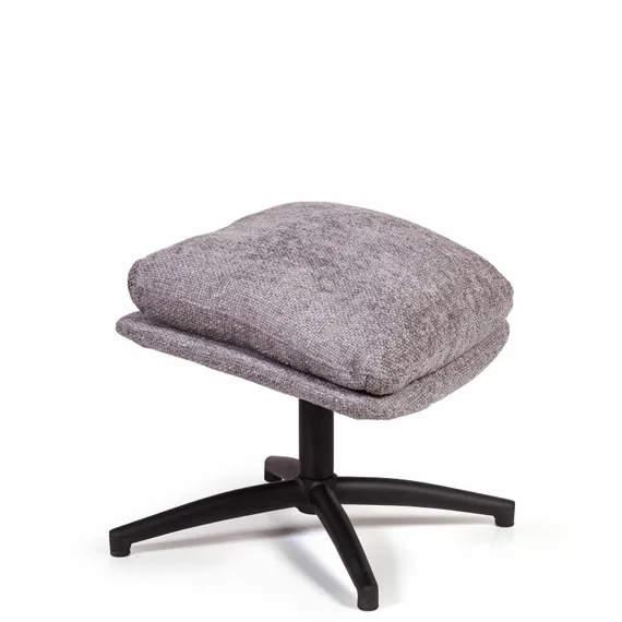 Кресло-качалка с оттоманкой Magnus, серое