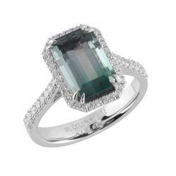 Кольцо с Турмалином и Бриллиантами, R0070-13/1