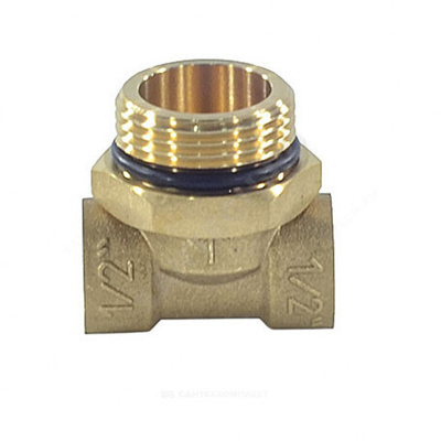 Тройник коллекторный латунь 1"х1/2"х1/2" Апогей 340001