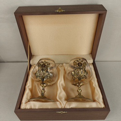 Набор из 2-х бокалов для коньяка "Герб РФ" (подарочный футляр)