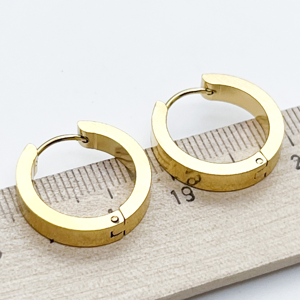 Швензы Конго, сталь, цвет золото, размер 20*4 мм, цена за пару