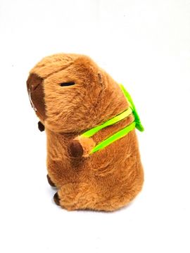 Мягкая игрушка Капибара с рюкзачком 23см