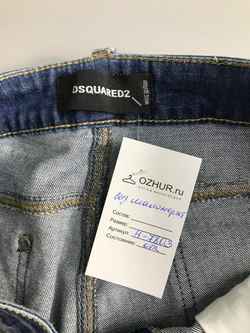 Джинсы Dsquared с порезами, маркировка 30, визуально на 46 размер