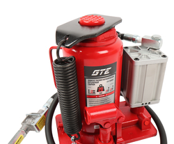 Домкрат бутылочный 20т 265-510мм пневматический GTE