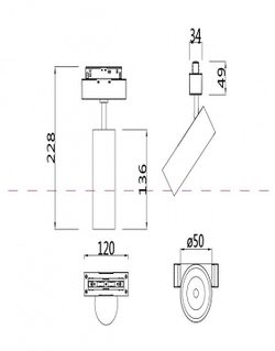 Трековый светильник Maytoni Technical TR019-2-10W4K-B
