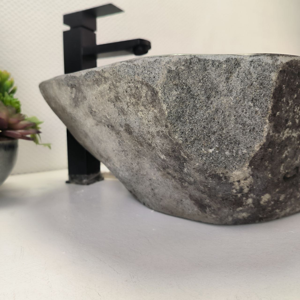 Раковина из речного камня RS62810 (43*38*16) 55