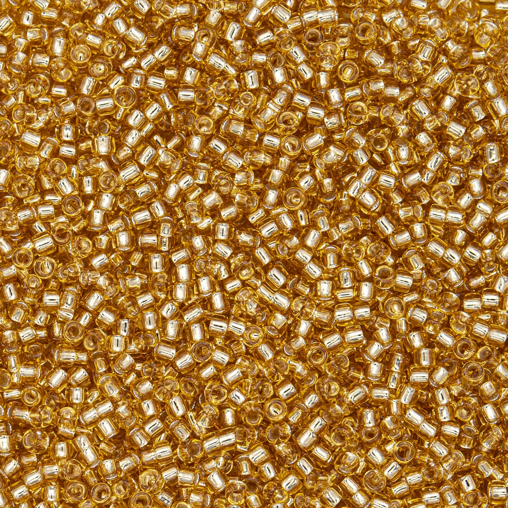 Японский бисер TOHO Round 15/0 (№22B), с внутренним серебрением, прозрачный