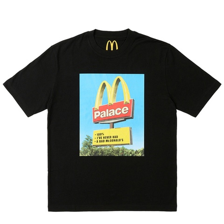 Palace McDonald's Sign Black T-Shirt