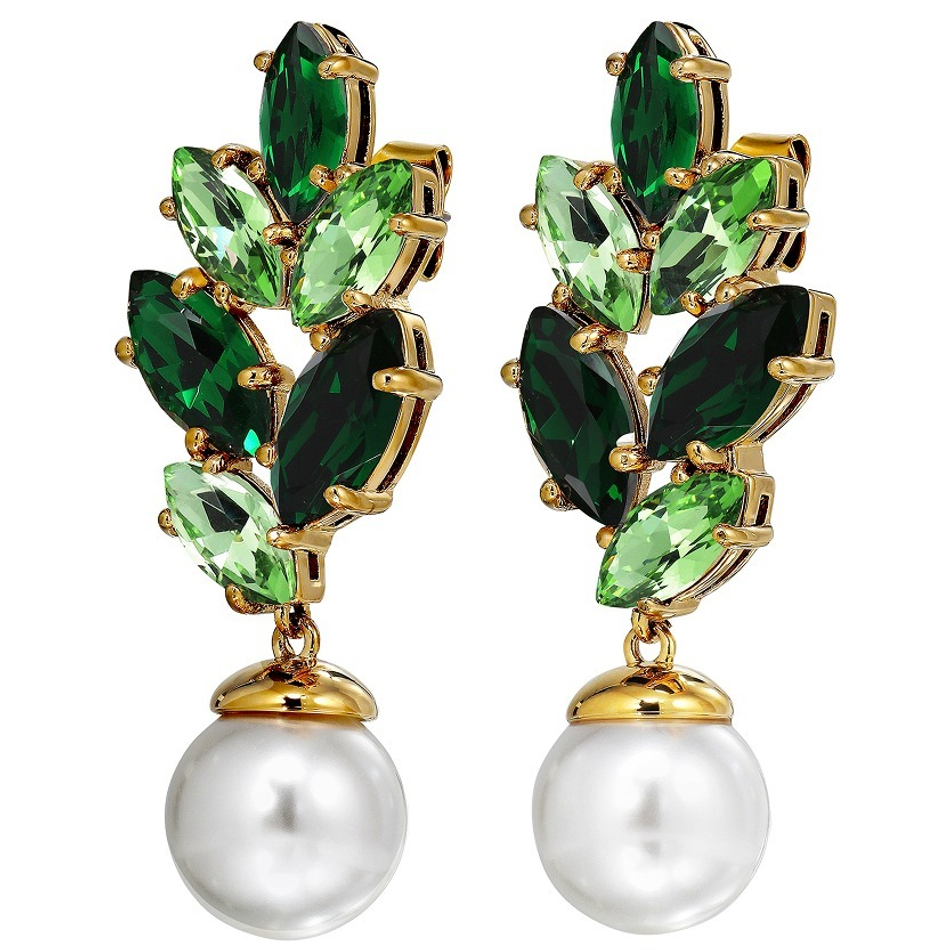 Серьги Dyrberg Kern BALETE SG GREEN_WHITE PEARL 470027