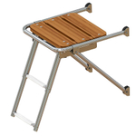 Платформа кормовая с трапом 2 ступени белые (10269475)