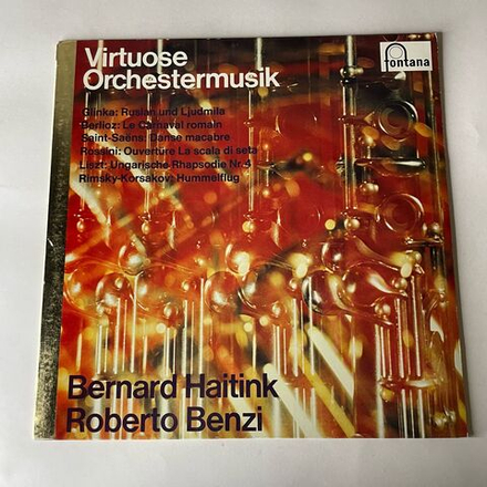 Винтажная виниловая пластинка LP Сборник Классической Музыки Virtuose Orchestermusik (Нидерланды 1972) (Глинка, Берлиоз, Лист)