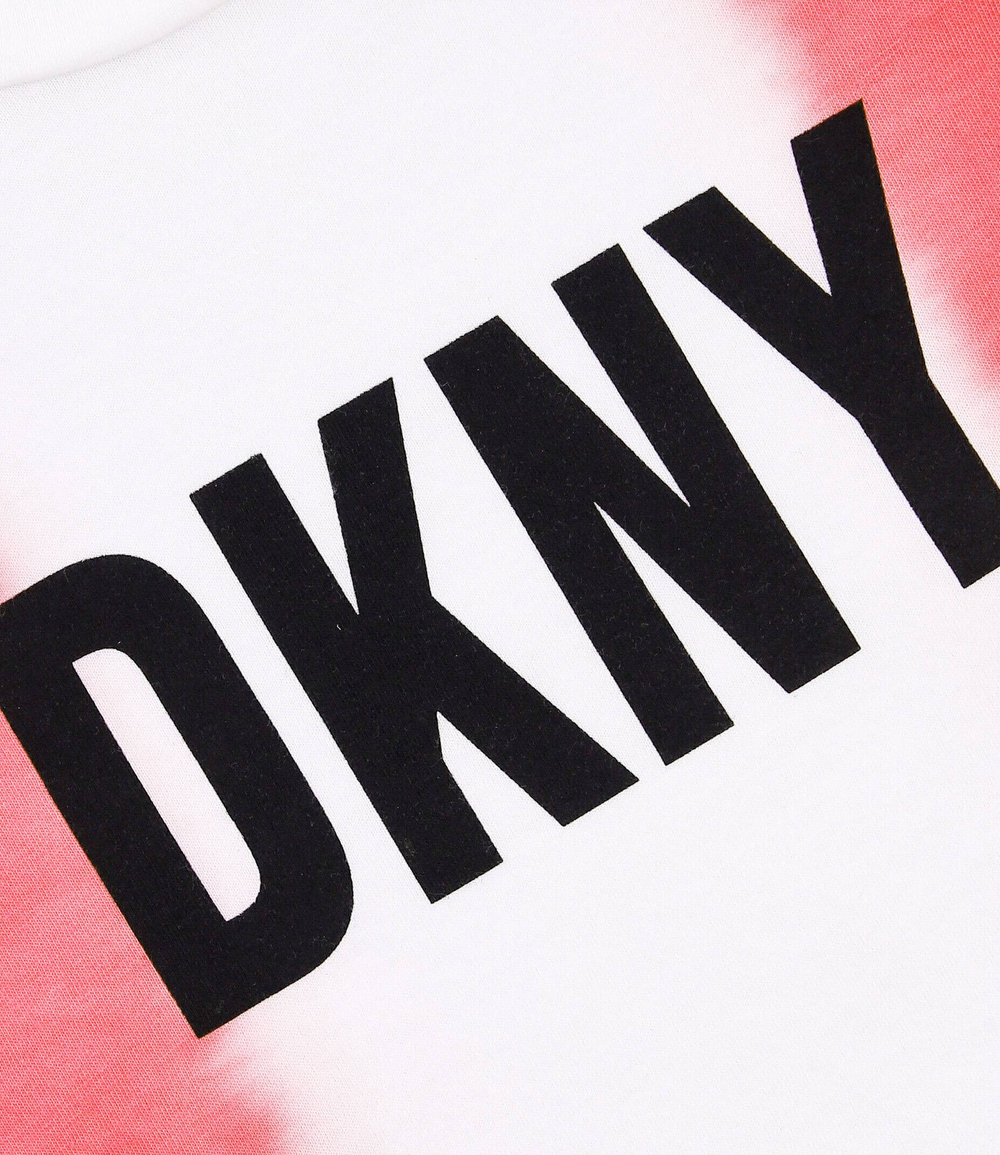 футболка fancy DKNY Kids - розовый(D35R31)