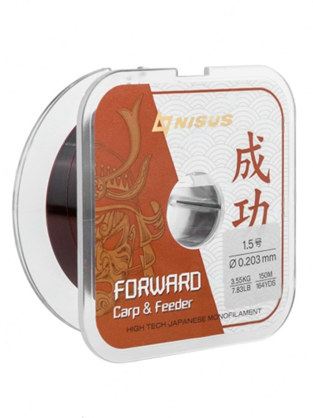 Леска для рыбалки Nisus FORWARD Carp&Feeder brown Nylon 0,437mm/150m (N-FCF-0437-150)