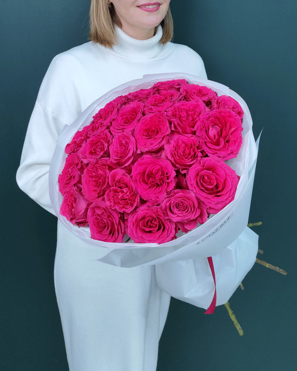 Роза малиновая Фулл Монти,25шт(00243)