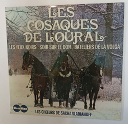 Винтажная виниловая пластинка LP Сборник Les Chours De Sacha Vladianoff Les Cosaques De Loural (Катюша, Очи Черные) (France 1974)