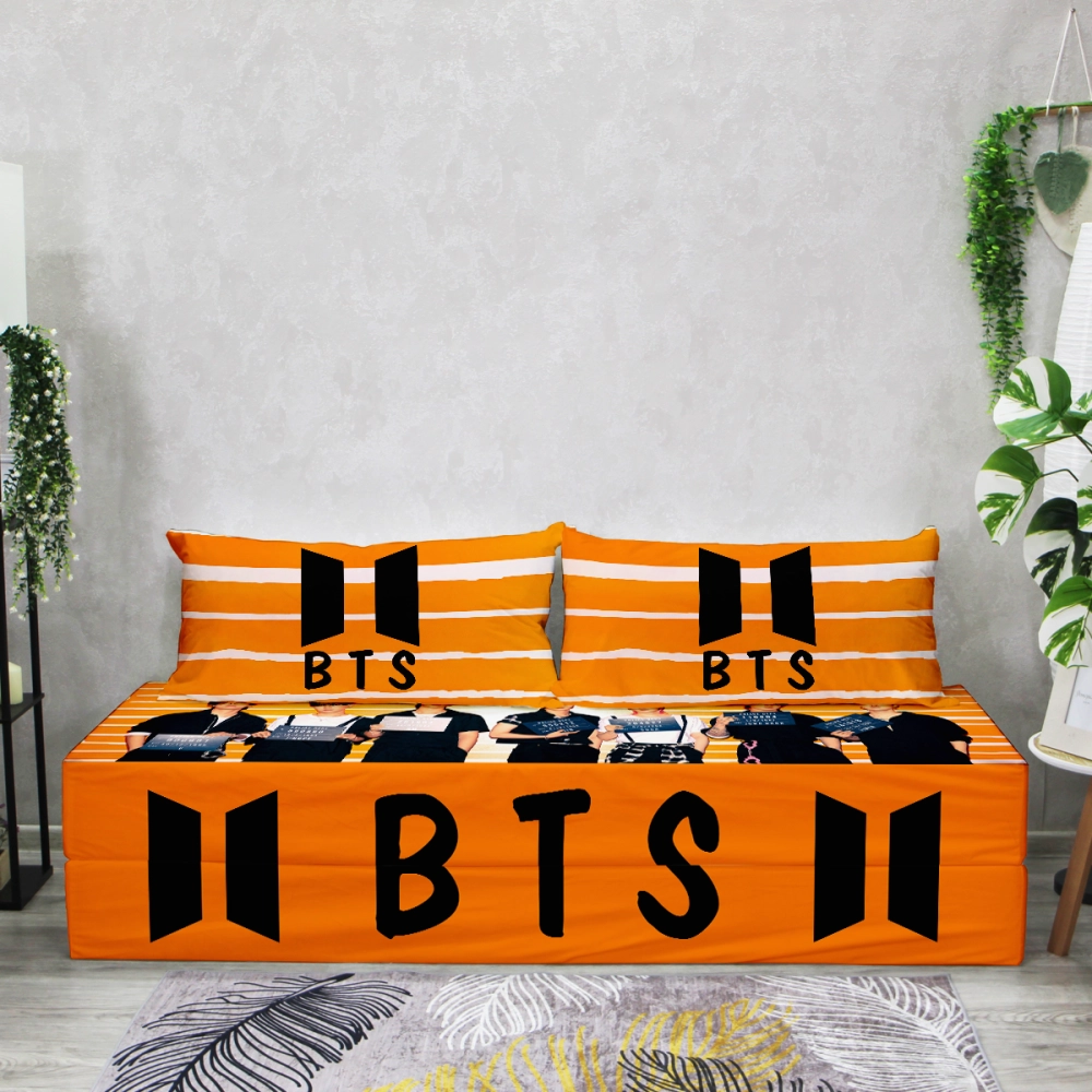 Бескаркасный диван кровать раскладной "BTS"
