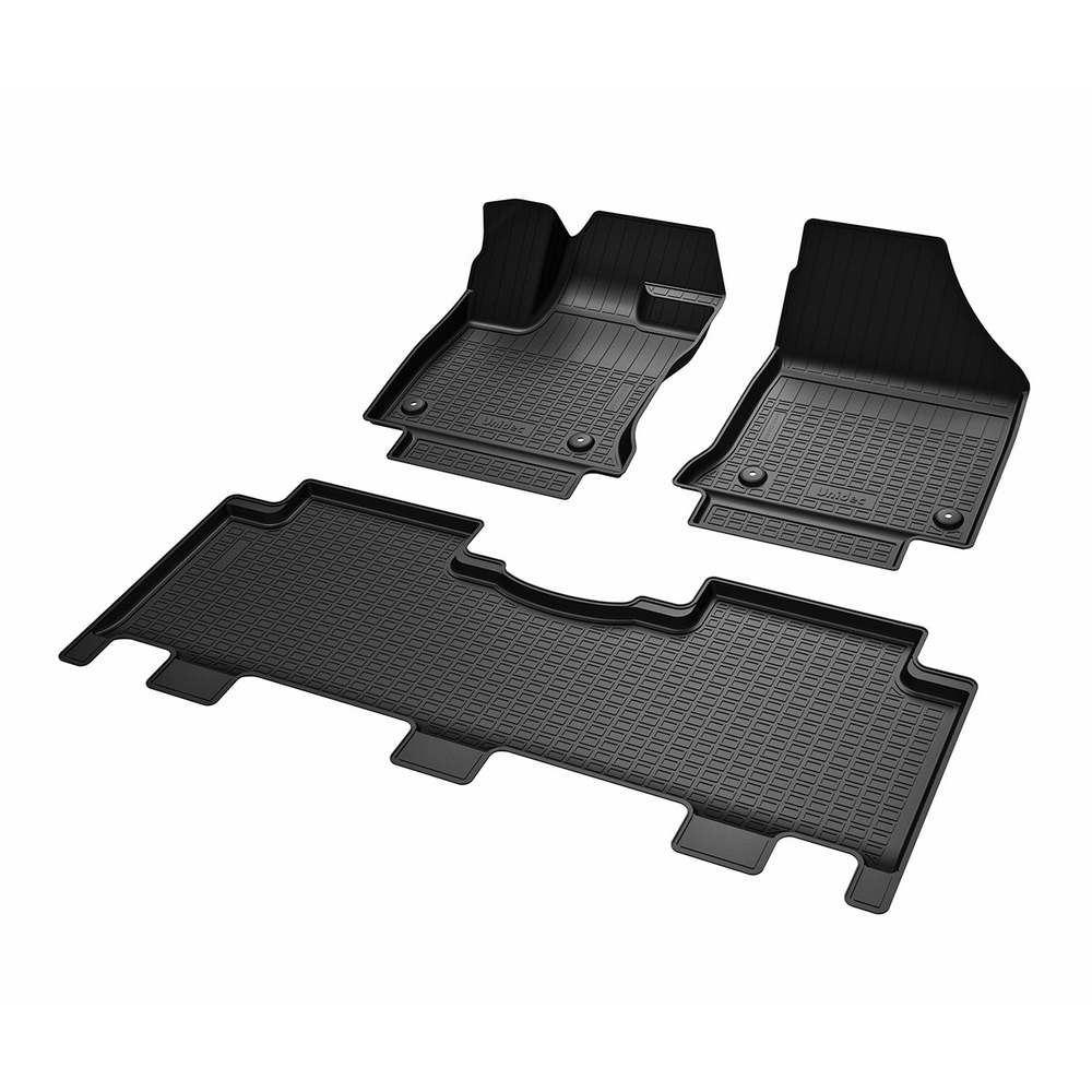 Ковры в салон Norplast для Geely Okavango 2023-, Черный, 1,2 ряд, арт.NPA11-C24-610