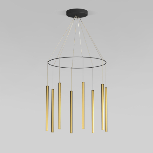 Подвесная светодиодная люстра Eurosvet Pianto 301101 LED латунь