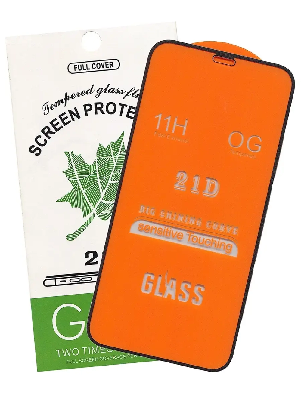 Защитное стекло Glass для Apple iPhone 12 mini/ 21D/ полный клей, черная рамка