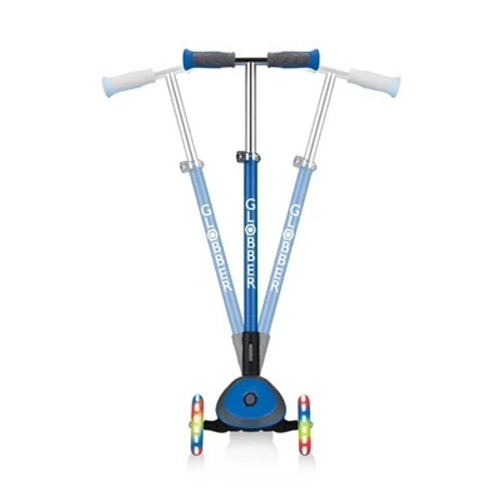 Самокат Globber Elite Deluxe Lights синий