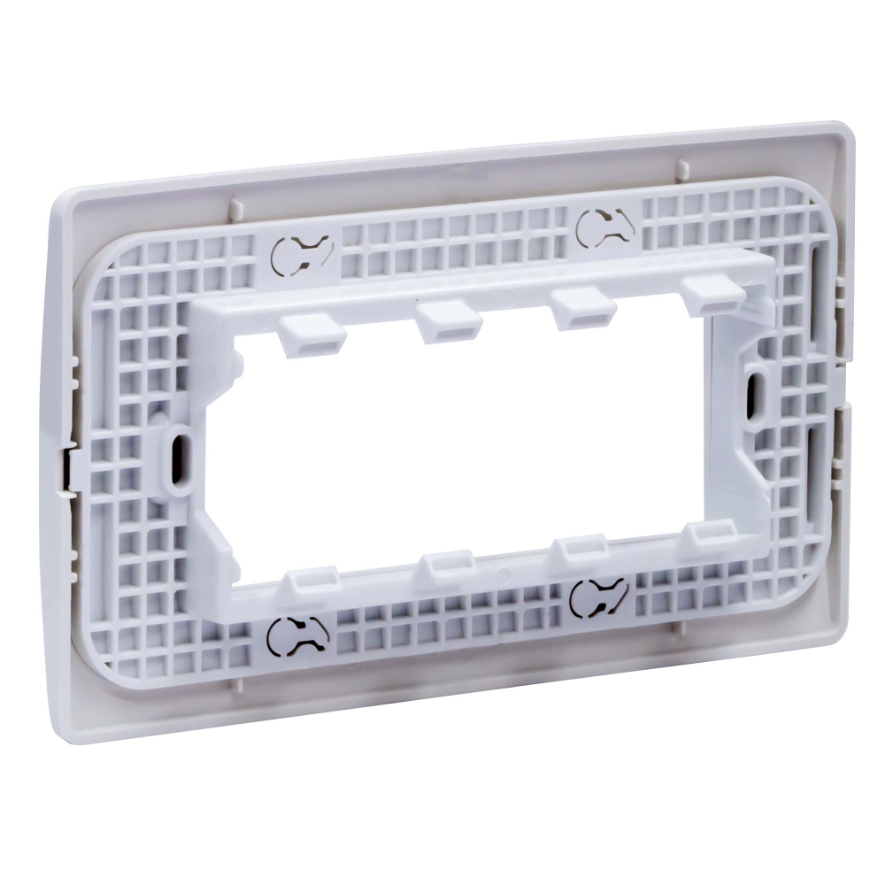 Каркас в сборе с рамкой под 4 модуля VIVA (для монтажа ЭУИ в коробки код 10143) DKC