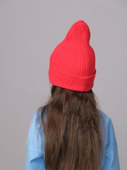 Шапка вязаная весенняя/осенняя МУЛА (Красный)