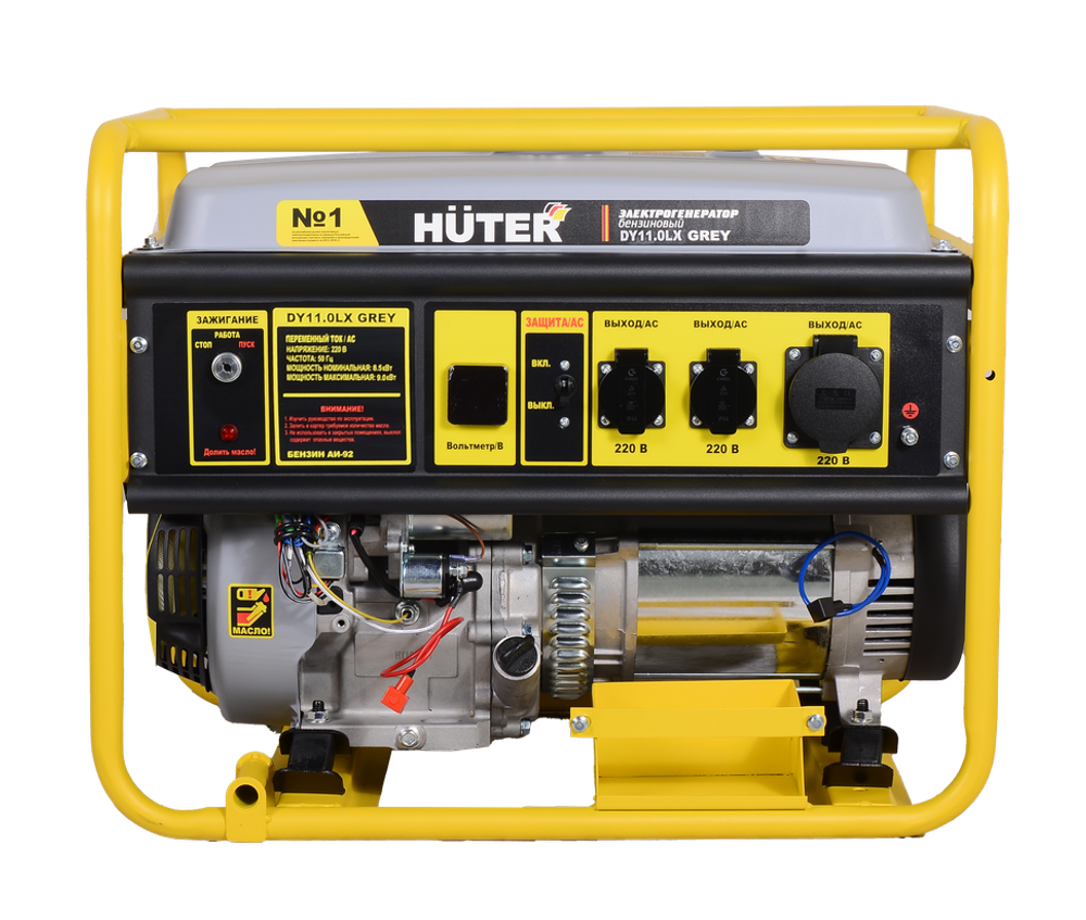 Электрогенератор Huter DY11,0LX-электростартер Grey