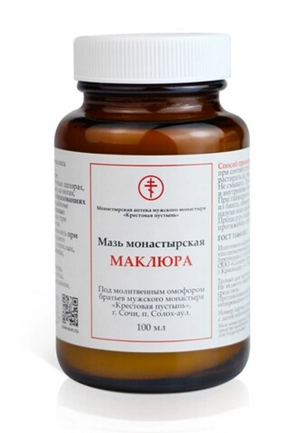 Мазь Монастырская, в ассортименте, стекло, 100 мл, "Солох-Аул"