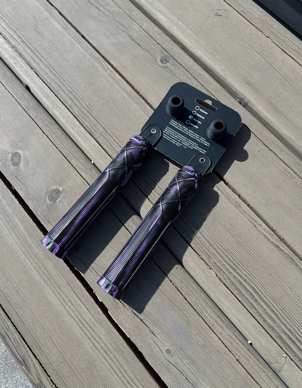 Грипсы HIPExtreme H6 170 мм, черный/фиолетовый