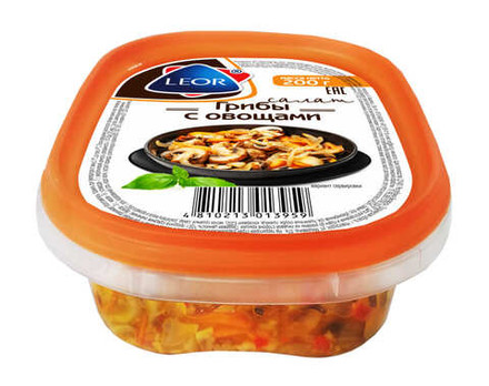 Салат "Грибы с овощами" 200г. Леор