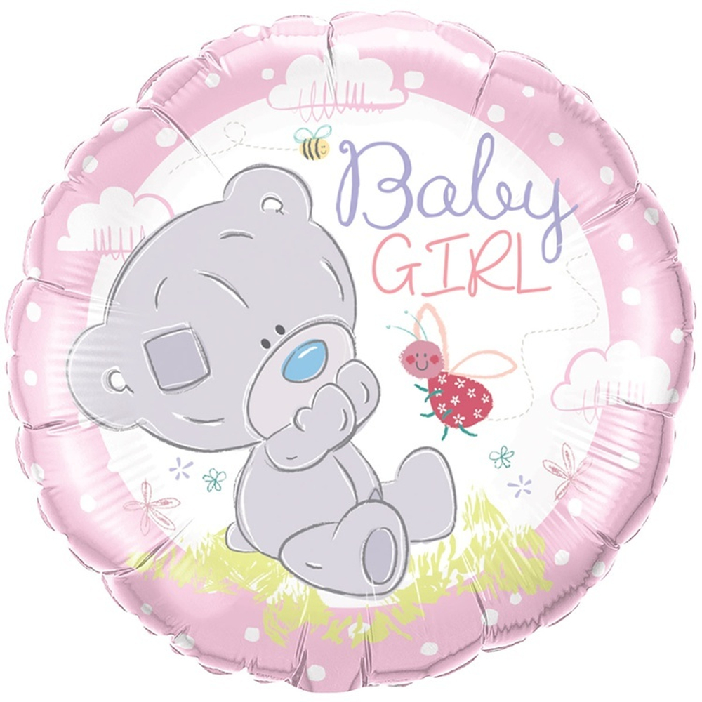 Фольгированная фигура, круг, Me To You Tiny Малышка розовый,18"/46СМ