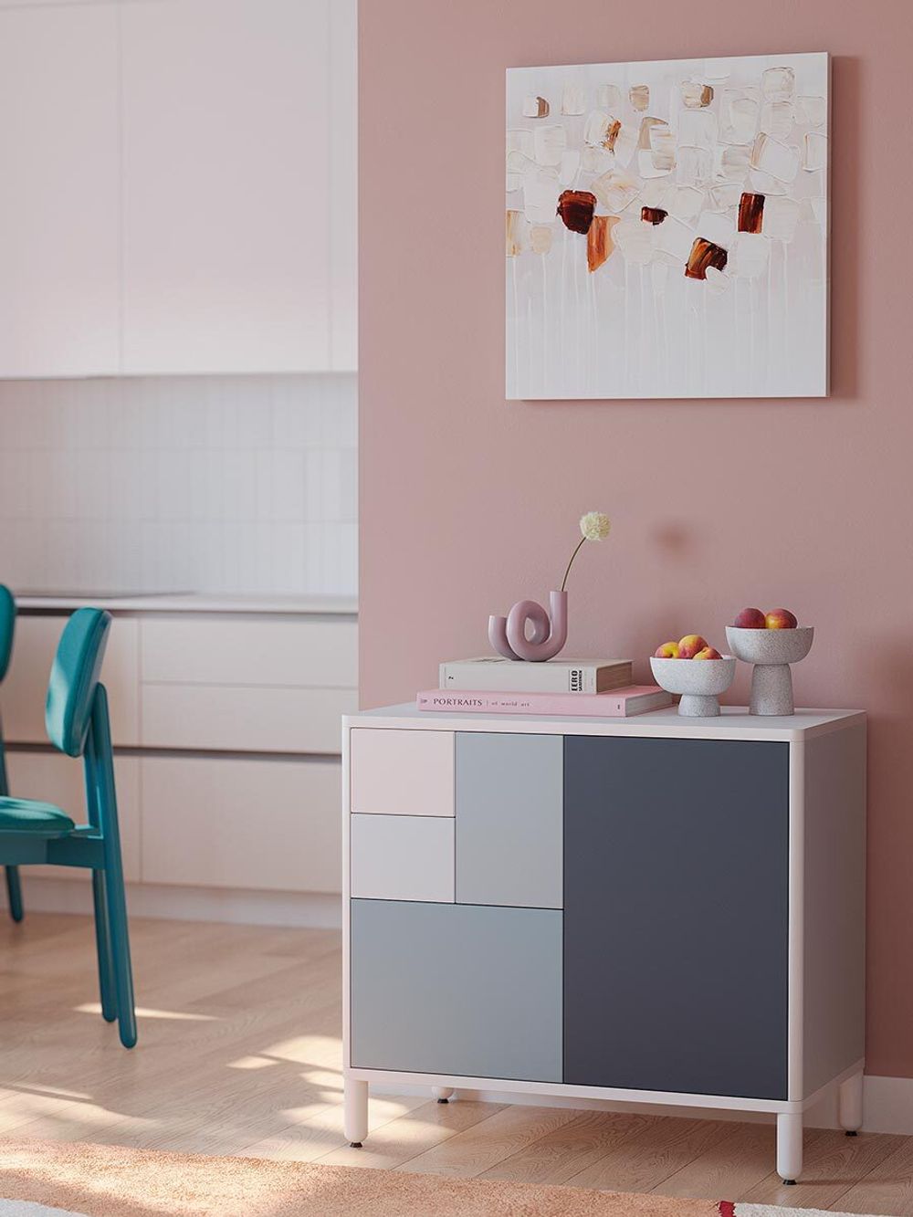 Панно декоративное Fleur, 60х60 см, бежевое