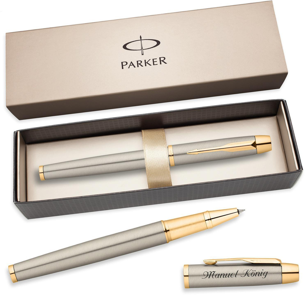 Ручка роллер Parker IM Metal T223 Brushed Metal GT