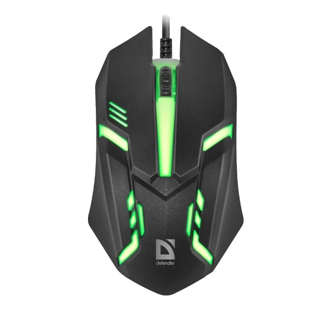 Оптическая мышь Defender Cyber MB-560L (черный) 7 цветов