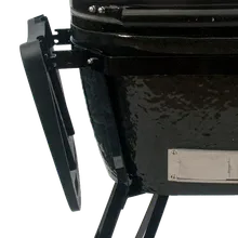 Керамический угольный гриль Primo Oval 200 Junior All-In-One, 34х47 см, с ножками и столиками