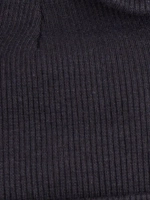 Шапка с ушками для девочки трикотажная на завязках