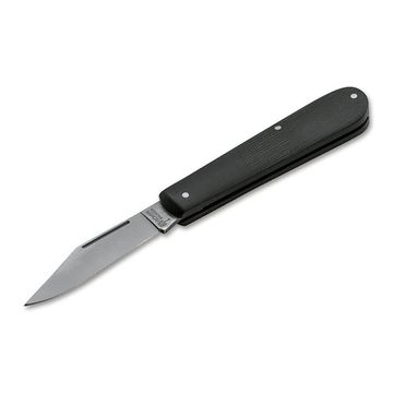 Складной нож Boker 111943 Barlow Burlap микарта Black c клинком из стали Böhler N690, рукоять микарта