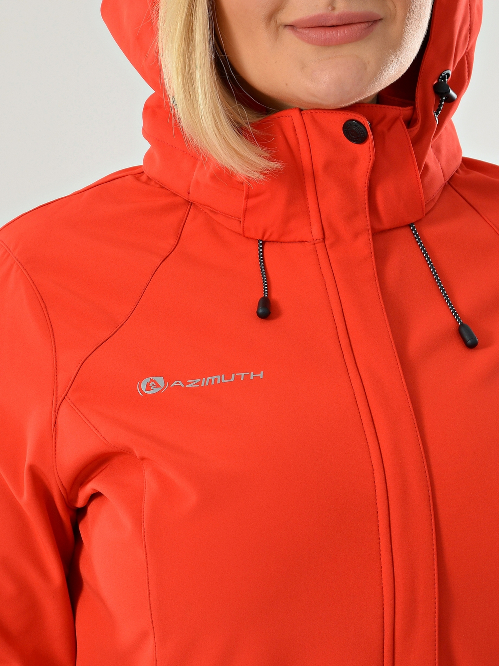 Женская куртка виндстопер /софтшелл красный Azimuth ВТ 20665_1_304 (БР)