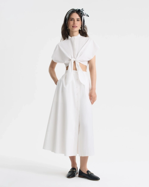 Юбка-миди на пуговицах