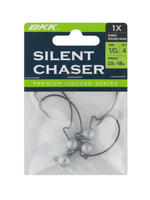 Джиг-головка для рыбалки BKK на офсетном крючке Silent Chaser - 1X - EWG Round Head, размер крючка 1/0, вес 3,5г, 4 шт.