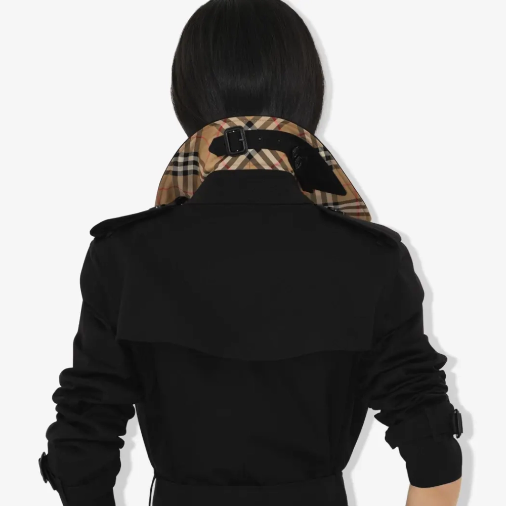 Длинный тренч Kensington Heritage с клетчатой подкладкой Burberry Check