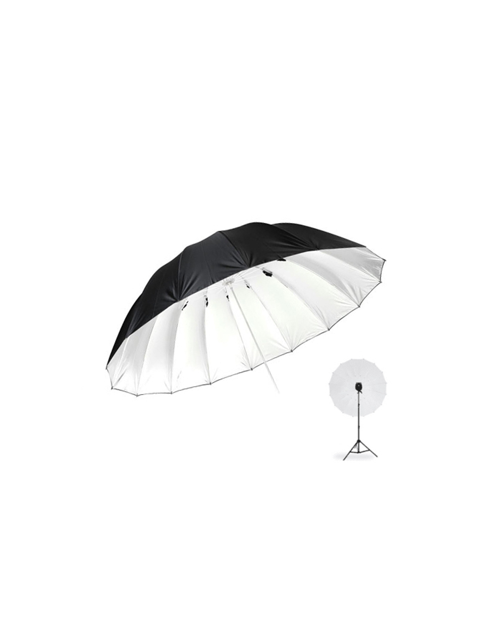 Фотозонт Godox UB-L3 150cm серебро/черный